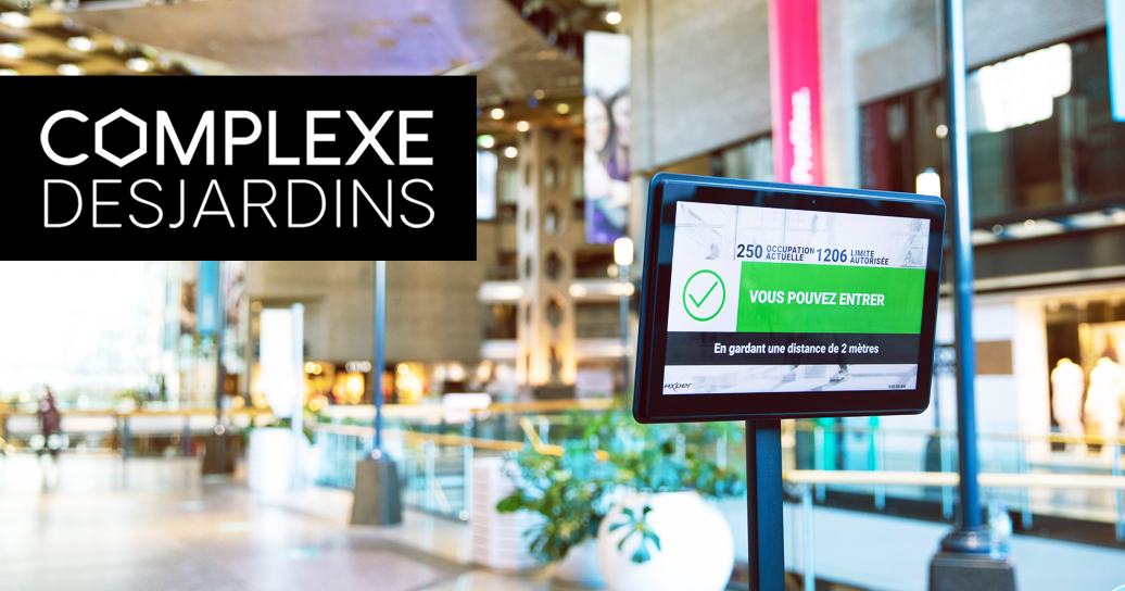 The Complexe Desjardins is associated with the intelligent solution Axper for the calculation of the reception capacity of its customers.
